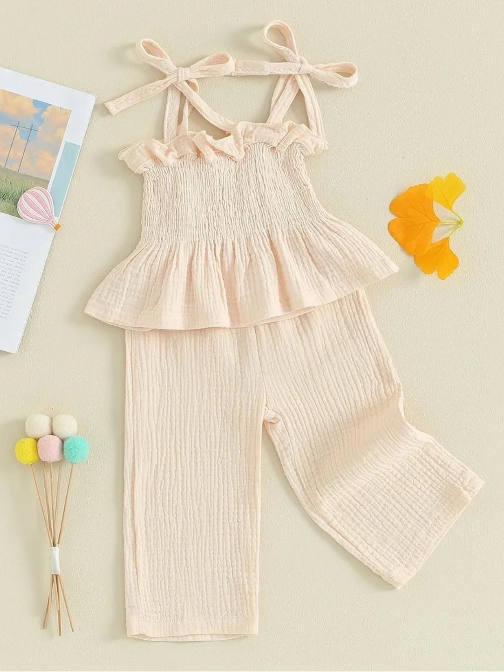 Ruffle Smocked Tank & Pants Set